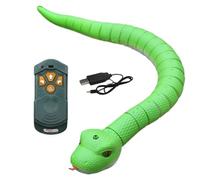 Realistic Remote Control Snake Toy - 48cm Slithering RC Reptile | Electronic Components & PP Prank Toy with Retractable Tongue USB Fast Charger For Kids Adults Halloween Gag Gift