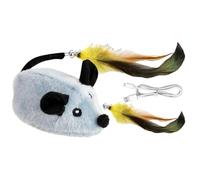 Realistic Squeaky Cat Toys | Electronic Squeaky Cat Toys | Rechargeable Mice Toys with Realistic Sounds | Stimulating Play for Indoor Cats | Great for Engaging Your Feline Friends (Portable Size)