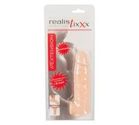 Realistixxx Funda extensora para pene para hombres Color de piel claro 16,5 cm