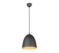 Reality, Colgante, Tilda 1xE27, max.40,0 W Metal, negro oro, Cuerpo: Metal, negro oro Ø:25,0cm, A:150,0cm IP20,Sin bombilla,Regulable en altura