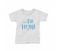 Reality Glitch Awesome Big Brother Kids T-Shirt Boys Gift Camiseta, Blanco, 3-4 años para Niños