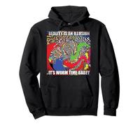 Reality Is An Illusion It's Worm Time Babey Meme Sudadera con Capucha