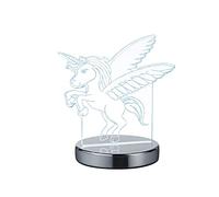 Reality Karo - Lámpara sobremesa de unicornio con interruptor que permite cambiar de luz fría a luz cálida. LED Integrado de 7W