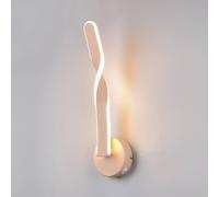Reality Leuchten Aplique de pared LED Ginko, arena, metal, altura 45,5 cm