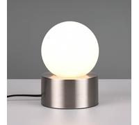 Reality Leuchten De mesa Countess vidrio opalino, base metal níquel