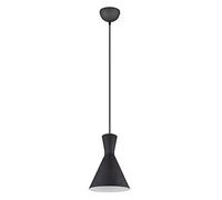 Reality Leuchten Enzo R30781032 - Lámpara de techo (metal negro mate, no incluye 1 bombilla E27)