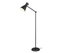 Reality Leuchten Enzo R40781032 - Lámpara de pie (metal negro mate, no incluye 1 bombilla E27)