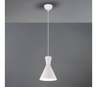 Reality Leuchten Lámpara colgante Enzo, 1 luz, Ø 20 cm, blanco