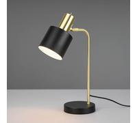 Reality Leuchten Lámpara de mesa Adam, 1 luz, negro/oro