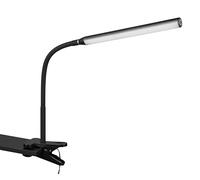 Reality Leuchten Lámpara de pinza LED NEVADA R57941132, Plástico Blanco Mate, 5 Watt LED, Regulable, Cambio de Color