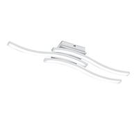 Reality Leuchten Lámpara LED de techo Route R62473131, metal blanco mate, incluye 3 bombillas LED de 5 W