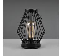 Reality Leuchten Lámpara LED solar Merida forma de farol, angular