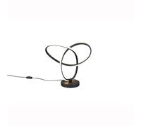 Reality Leuchten Lando R53591132 - Lámpara LED de mesa (metal mate, 8 W, incluye LED de 8 W), color negro