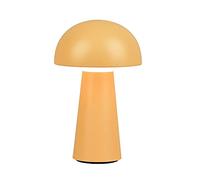 Reality Leuchten Lennon R52176183 - Lámpara LED de mesa para exteriores (2 W, regulador táctil, plástico, luz amarilla), color amarillo