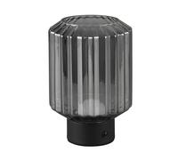 Reality Leuchten Lord R57761154 - Lámpara LED de mesa (1,5 W, 4 toques, metal mate y cristal ahumado)