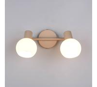 Reality Leuchten Plafón Boba, 2 luces, beige, E14, metal