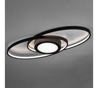 Reality Leuchten Plafón Galaxy LED, atenuable, antracita True