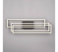 Reality Leuchten Plafón LED Corso 3 luces, negro mate True