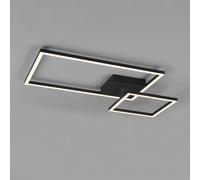 Reality Leuchten Plafón LED Padella giratorio 4.000K negro True