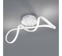 Reality Leuchten Plafón LED Perugia interruptor atenuación, blanco