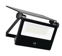 Reality Leuchten R22106132 Moura R22106132 - Lámpara LED solar para exteriores (aluminio mate, plástico, cristal, 18 W, sensor de movimiento, color de luz ajustable)