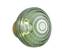 Reality Leuchten R27771115 Earl R27771115 - Lámpara LED de pared con batería (metal, latón mate, cristal verde, incluye LED de 1,5 W, 4 toqu