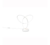Reality Leuchten R53591131 Lando - Lámpara LED de mesa (metal mate, 8 W, 4000 Kelvin), color blanco mate