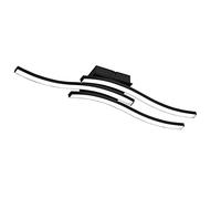 Reality Leuchten R62473132 Route - Lámpara de techo LED (3 ledes de 5 W), color negro mate