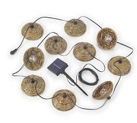 Reality Leuchten R74761932 Mood R74761932 - Guirnalda de luces LED híbridas para exteriores (incluye 10 bombillas LED de 0,5 W, mando a distancia, 5,7 m), color negro