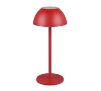 Trio-Leuchten Lámpara LED de mesa Ricardo R54106110 recargable 4×1,7 W roja para exteriores