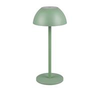 Reality Leuchten Ricardo R54106149 - Lámpara LED de mesa para exterior (batería exterior, plástico, incluye LED de 1,7 W, 4 toques), color verde