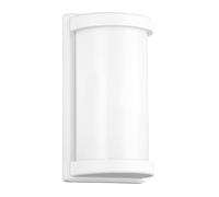 Reality Leuchten RL Aplique de Exterior Puelo R21186131, aluminio fundido a presión blanco mate, pantalla de plástico blanco, excl. 1x E27
