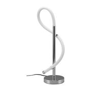 Reality Leuchten RL LED Lámpara de Mesa Argos R52361106, Metal Cromo, Plástico Blanco, excl. LED de 10,5 vatios
