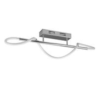 Reality Leuchten RL LED Lámpara de Techo Argos R62361106, Metal Cromo, Plástico Blanco, excl. LED de 28 vatios, Regulador de intensidad