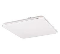 Reality Leuchten RL LED Lámpara de Techo Blanca R64141201, plástico blanco mate/cromado, incl. LED de 46 vatios, regulador de intensidad