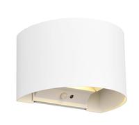 Reality Leuchten Talent R27769131 - Lámpara LED de pared (2 bombillas de 0,5 W, sensor crepuscular, sensor de movimiento, iluminación hacia arriba y hacia abajo, conector de carga USB-C)