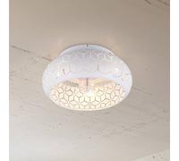 Reality Leuchten Ventilador con luz Bidar, blanco, CC, silencioso, 50 cm, control remoto