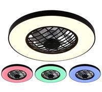 Plafón LED con ventilador integrado y mando a distancia de Trio Lighting - R644