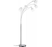 Reality Lighting - Lámpara de Pie decorativo moderno Tommy, bombilla no incluida, apto para bombillas LED retrofit, Material Metal, Color Níquel mate