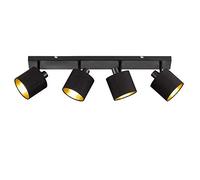 Reality LIGHTING, TOMMY,excl. 4 x E14, máx.. 28W, Negro mate