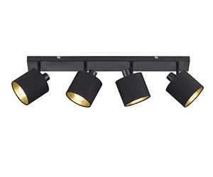 Reality LIGHTING, TOMMY,excl. 4 x E14, máx.. 28W, Negro mate