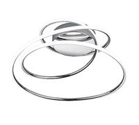 Reality, Plafón, Bologna incl. 1 x LED,SMD,36,0 Watt,4000K,5100 Lm. Plástico, Blanco, Cuerpo: Metal, Cromo A:50,0cm, L:48,0cm, A:28,0cm Regulable mediante interruptor,IP20,4000K