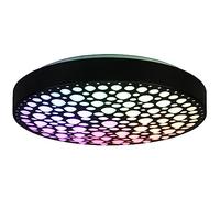 Reality, Plafón, Chizu incl. 1 x LED,SMD,22,0 Watt,2700-6000K,2500 Lm. Plástico, Blanco, Cuerpo: Plástico, estera negra Ø:40,5cm, A:9,0cm Mando a distancia,Regulador integrado,Cambio de color RGB,