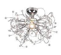 Reality, Plafón, GLORIA 1xE27, max.40,0 W Metal, Cromo, Cuerpo: Metal, Cromo Ø:52,0cm, A:35,0cm IP20,Sin bombilla