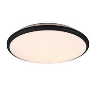 Reality, Plafón, Limbus incl. 1 x LED,SMD,20,5 Watt,3000K,2300 Lm. Cuerpo: Plástico, estera negra Ø:34,7cm, A:6,5cm Regulable mediante interruptor,