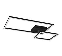 Reality, Plafón, Padella incl. 1 x LED,SMD,25,0 Watt,4000K,3000 Lm. Cuerpo: Metal, estera negra A:63,5cm, L:37,0cm, A:7,5cm Pivotante,Regulable mediante interruptor,IP20,4000K