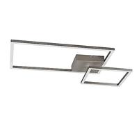 Reality, Plafón, Padella incl. 1 x LED,SMD,25,0 Watt,4000K,3000 Lm. Cuerpo: Metal, Níquel mate A:63,5cm, L:37,0cm, A:7,5cm Pivotante,4000K,