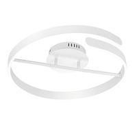 Reality, Plafón, Parma incl. 1 x LED,SMD,37,0 Watt,4000K,4500 Lm. Plástico, Blanco, Cuerpo: Metal, estera blanca Ø:50,0cm, A:13,5cm Regulable mediante interruptor,IP20,4000K