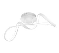 Reality, Plafón, Perugia incl. 1 x LED,SMD,28,0 Watt,4000K,3400 Lm. Plástico, Blanco, Cuerpo: Metal, estera blanca A:60,0cm, L:18,0cm, A:22,0cm Regulable mediante interruptor,IP20,4000K