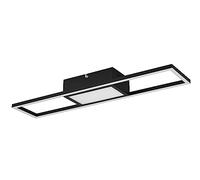 Reality, Plafón, Rigido incl. 1 x LED,SMD,22,0 Watt,2700-6000K,2800 Lm. Cuerpo: Metal, estera negra A:60,0cm, L:13,0cm, A:6,0cm Mando a distancia,Regulador integrado,Color de luz infinitamente var
